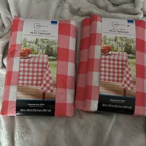 Mainstays PEVA Gingham Picnic Tablecloth